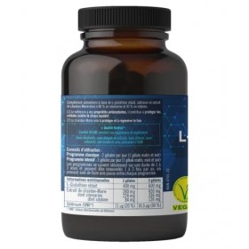 NATESIS – ANTIOXYDANT & DETOX - L-Glutathion RÉDUIT à 98% - Chardon-Marie Silymarine 80% - Sélénium - Détoxifie Foie Corps - 