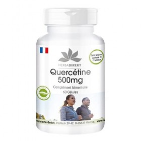 Quercétine 500mg - 60 gélules - vegan - Hautement dosé | HERBADIREKT by Warnke Vitalstoffe Curcuma