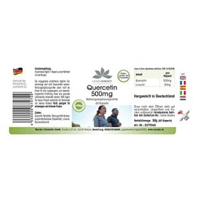 Quercétine 500mg - 60 gélules - vegan - Hautement dosé | HERBADIREKT by Warnke Vitalstoffe Curcuma