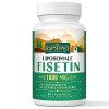 Fisetin liposomale avec quercétine 1200 mg - Antioxydant hautement efficace pour une santé optimale 60 pièces 1-pack Curcuma