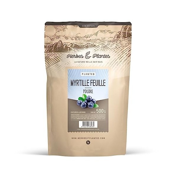 Myrtille feuille - 500 gr de poudre Curcuma