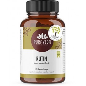 Biotiva Rutine fortement dosée - 120 capsules - 95% de rutine - 550mg de Sophora japonica L.- Arbre à miel - Forte dose - Vég...