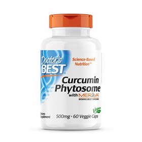 Doctors Best, Curcumine Phytosome Phytosomes de Curcumine avec Meriva, 500mg, 60 Capsules végétaliennes, Testé en Laborato Cu...