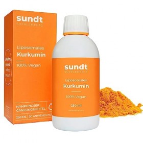 Curcumine liposomale liquide, au pouvoir antioxydant naturel contre le risque d’inflammation – Flacon de 250 ml – 50 jours – ...