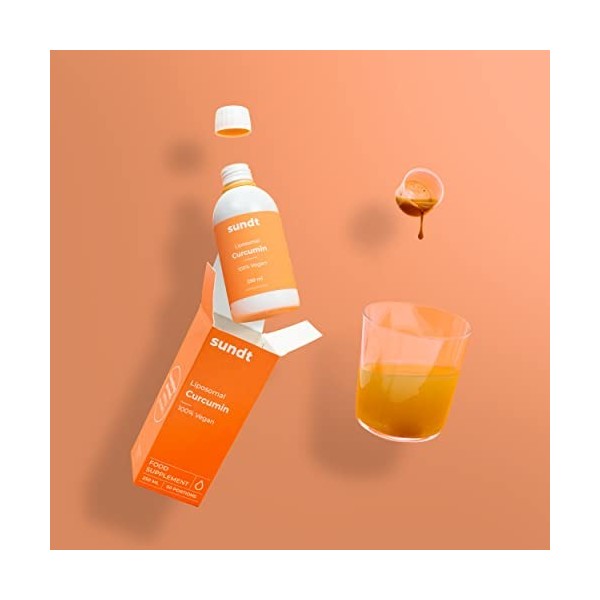 Curcumine liposomale liquide, au pouvoir antioxydant naturel contre le risque d’inflammation – Flacon de 250 ml – 50 jours – ...