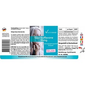 Isoflavones de soja 35 mg - 60 gélules avec vitamine E - Tendance vitamines - dosage sûr - végétalien | Vitamintrend®