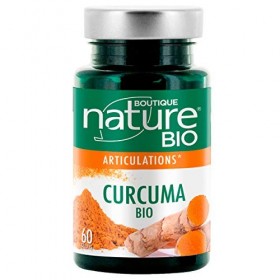 Boutique Nature - Complément Alimentaire - Articulations - Curcuma Poivre Noir BIO - 60 Gélules Végétales - Pour un bon Fonct...