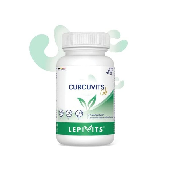 Curcuvits Gold | Curcuma biodisponible assimilation x342 - Curcumine Brevetée 500mg | Anti-inflammatoire naturel - Articulati...