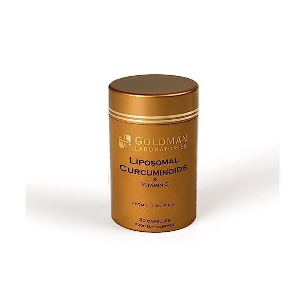 Liposomal Curcuminoids - Goldman Laboratories - 30 capsules végétales avec vitamine C - Absorption et biodisponibilité - Anti...