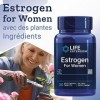 Life Extension, Estrogen for Women, avec Isoflavones de Soja, 30 Comprimés végétaliens, Testé en Laboratoire, Végétarien, San