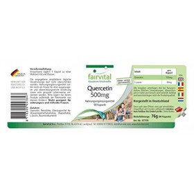 Fairvital | Quercétine 500mg - VEGAN- 90 gélules