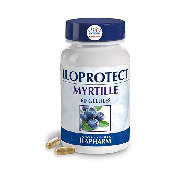 Laboratoires Ilapharm - ILOPROTECT Myrtille - Rétine et vascularisation - Flacon de 60 gélules