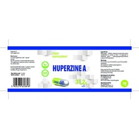Huperzine A 120 Vegan Gélules 250 mcg Brain Supplement to Promote Acetylcholine, Support Memory and Focus