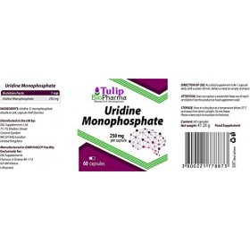 Uridine Monophosphate 250mg 60 Gélules Nootropic Choline Enhancer, Supports Cholinergic Brain & Memory Function