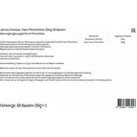 Jarrow Formulas, Trans-Pterostilbene, 50mg, 60 Capsules végétaliennes, Testé en Laboratoire, Sans Soja, Sans Gluten, Végétari