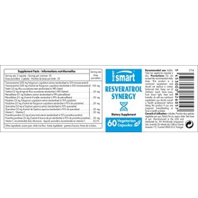 Resveratrol Synergy - Puissants Antioxydants Naturels Fisétine, Ptérostilbène, Quercétine, Polydatine, Proanthocyanidines -