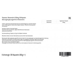 Swanson, Resveratrol, 250mg, 30 Capsules, Haute Dosé, Testé en Laboratoire, Sans Soja, Sans Gluten, Sans OGM