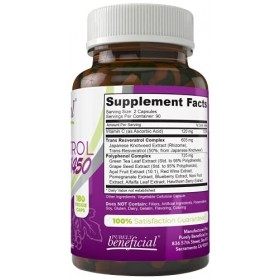 Resveratrol1450–90day Supply, 1450 MG par dose de puissants antioxydants et Trans-resvératrol, favorise la anti-âge, cardiova