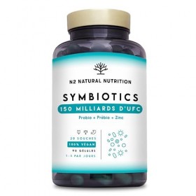 Probiotique 150 Milliards UFC, 20 Souches de Bactéries, avec Zinc. Concentration Maximale. Probiotiques Flore Intestinale pou