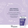 Vitavea - Charbon Végétal Argile Levure - Complément alimentaire confort digestif : ballonements confort intestinal ventre go