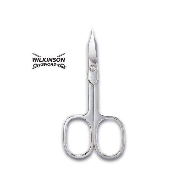 Wilkinson Sword Ciseaux Ongles Pointes Recourbées en Chrome