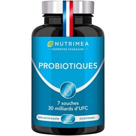 Probiotique - Flore Intestinale - Complexe Ferments Lactiques avec Vitamine D - 7 Souches Brevetées - Jusquà 60 Milliards d