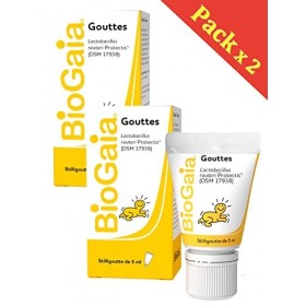 BioGaia Lactobacillus Reuteri ProTectis Gouttes Lot 2 x 5 ml