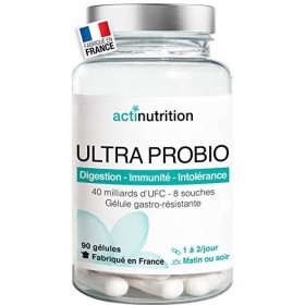 ULTRA Probio Flore Intestinale | 90 gélules végétales gastro-résistantes | 40 à 100 milliards dUFC par Dose 2 à 5 / jour |