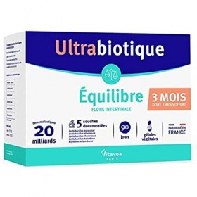 Ultrabiotique Equilibre - Complément alimentaire équilibre flore intestinale - Probiotiques - 20 milliards de ferments lactiq
