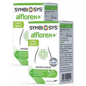 Symbiosys - Alflorex + Lot de 2 Boites de 30 gélules - Complément Alimentaire Confort Digestif - Probiotiques - Souches Micro