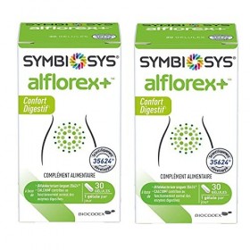 Symbiosys - Alflorex + Lot de 2 Boites de 30 gélules - Complément Alimentaire Confort Digestif - Probiotiques - Souches Micro