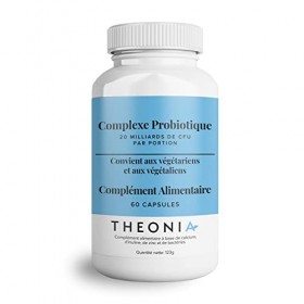 Complément alimentaire Complexe de probiotique de Theonia - 7 souches puissantes avec 20 milliards d’UFC par dose journalière