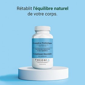 Complément alimentaire Complexe de probiotique de Theonia - 7 souches puissantes avec 20 milliards d’UFC par dose journalière