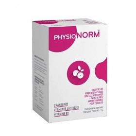 Physionorm™ Cranberry - Complément Alimentaire - Contre les Infections des Voies Urinaires - 30 Gélules
