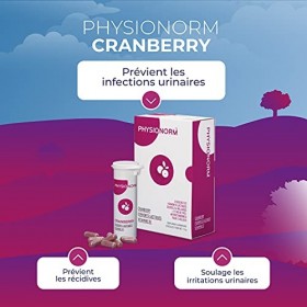 Physionorm™ Cranberry - Complément Alimentaire - Contre les Infections des Voies Urinaires - 30 Gélules