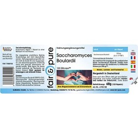 Fair & Pure® - Saccharomyces boulardii - 120 capsules - 6,4 milliards de levures probiotiques sous forme de DRcaps