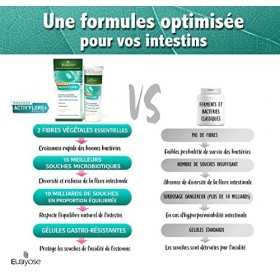 ACTIVFLORE+|Immunité et Restauration de la flore intestinale| 15 Souches microbiotiques|Fos, Inuline|Vitamines D3 et B2|Enzy