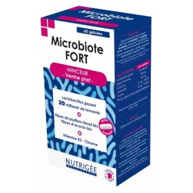 MICROBIOTE FORT MINCEUR • Nourrir les bonnes bactéries et accompagner la perte de poids • Ventre Plat • PROBIOTIQUES + PRÉBIO