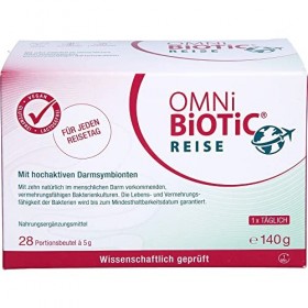 OMNi-BiOTiC Reise mit aktiven und vermehrungsfähigen Darmsymbionten für Reisen, 28 pc Sachets