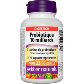 Webber Naturals Probiotic 10 Billion 40 Veg Caps