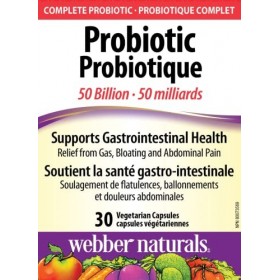 Webber Naturals Probiotic 50 Billion 30 Veg Caps