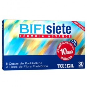 Probiotiques Bifissiete 30 Capsules | Probiotiques et prébiotiques intestinaux | 10 Milliards UFC | Haute Survie Gastro-intes