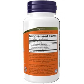 Acidophilus & bifidus 8 billion - 120 gelules végétales - Now foods