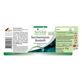 Fairvital | Saccharomyces boulardii - VEGAN - Fortement dosé - 90 gélules - !