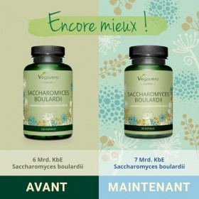 Saccharomyces Boulardii | 7 Milliards d’UFC | Flore Intestinale + Digestion | PREBIOTIQUE et PROBIOTIQUE | Avec Levure de Biè