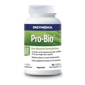 Enzymedica, Pro-Bio, Shelf Stable Probiotic for Healthy Digestion, 10 Billion CFU, 90 Capsules