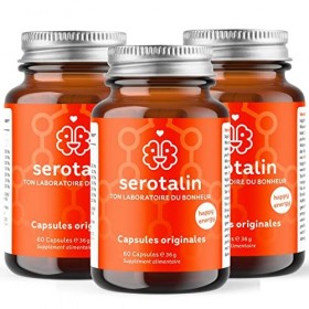 Serotalin® ORIGINAL avec Griffonia | Lot de 3 | Hormone Balance & Energy Booster | Complément Alimentaire Humeur + Sommeil + 