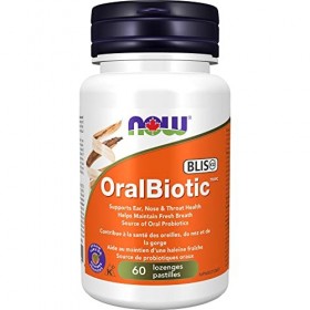 NOW OralBiotic 1 Billion Blis K12 lozenges, 60 Count