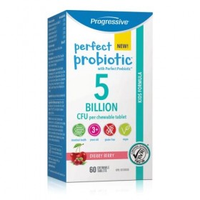 Progressive Perfect Probiotic Kids Chewable 5B 60 Ct