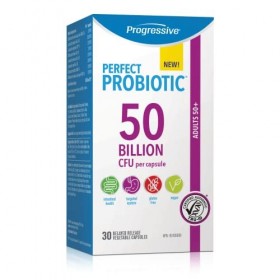 Progressive Perfect Probiotic Adult 50+ 50B 30 Ct